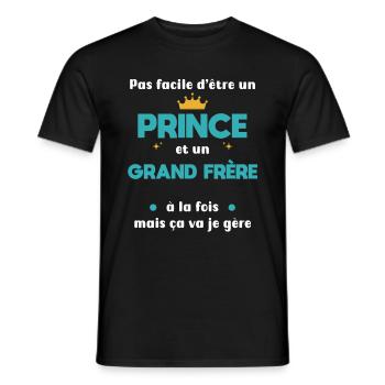 Big Brother Prince - Men's T-Shirt - black - Front - AI Model Male 178 light (178cm)