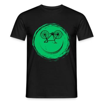 Bicycle Face - Men's T-Shirt - black - Front - AI Model Male 178 light (178cm)