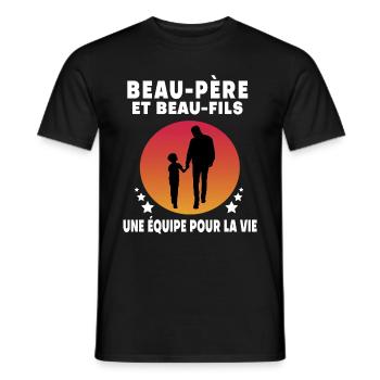 Step-Dad Step-Dad Stepson Vintage Humor - Men's T-Shirt - black - Front - AI Model Male 178 light (178cm)