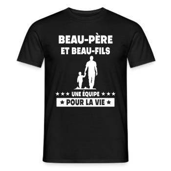 Vintage Step-Dad Step-Father-in-Law - Men's T-Shirt - black - Front - AI Model Male 178 light (178cm)