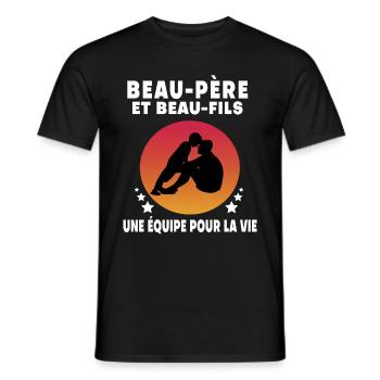 Step-Dad Step-Dad Stepson Vintage Humor - Men's T-Shirt - black - Front - AI Model Male 178 light (178cm)