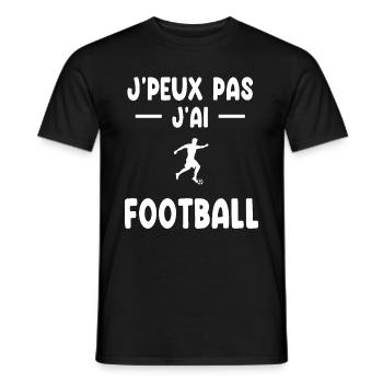 I can't I have football gift footballer - Men's T-Shirt - black - Front - AI Model Male 178 light (178cm)