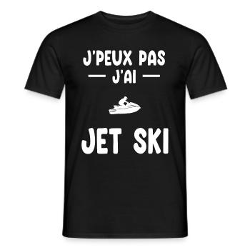 Ich kann nicht ich habe Jetski Geschenk Jetskier - Männer T-Shirt - Schwarz - Vorne - AI Model Male 178 light (178cm)