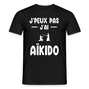Ich kann nicht Ich kann Aikido haben Gabe Aikido - Männer T-Shirt - Schwarz - Vorne - AI Model Male 178 light (178cm)