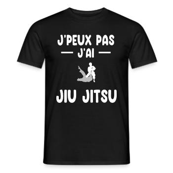 Ich kann nicht, ich habe ein Jiu Jitsu Judoka Geschenk - Männer T-Shirt - Schwarz - Vorne - AI Model Male 178 light (178cm)