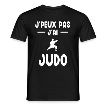 Ich kann nicht Ich habe Judo Geschenk Judoka - Männer T-Shirt - Schwarz - Vorne - AI Model Male 178 light (178cm)