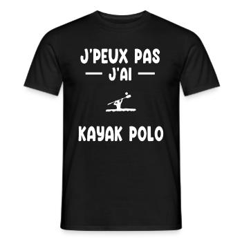Ich kann nicht Ich habe Kajak Polo Geschenk Kajakfahrer - Männer T-Shirt - Schwarz - Vorne - AI Model Male 178 light (178cm)