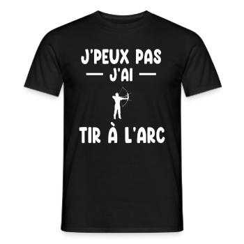 I Can't I Archery Gift Archer - Men's T-Shirt - black - Front - AI Model Male 178 light (178cm)