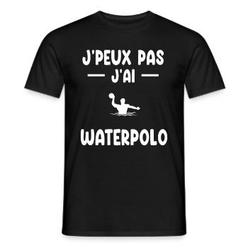 je peux pas j'ai waterpolo cadeau poloïste - T-shirt homme - noir - Devant - AI Model Male 178 light (178cm)