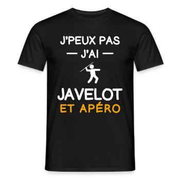 I can't I have Speerwurf Aperitif Athlet - Männer T-Shirt - Schwarz - Vorne - AI Model Male 178 light (178cm)