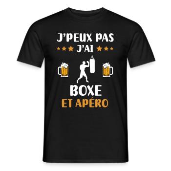 I can't I boxed aperitif humor gift - Men's T-Shirt - black - Front - AI Model Male 178 light (178cm)