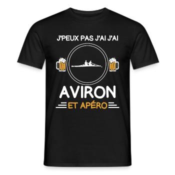 I can't I Rudern Aperitif Rudern - Männer T-Shirt - Schwarz - Vorne - AI Model Male 178 light (178cm)