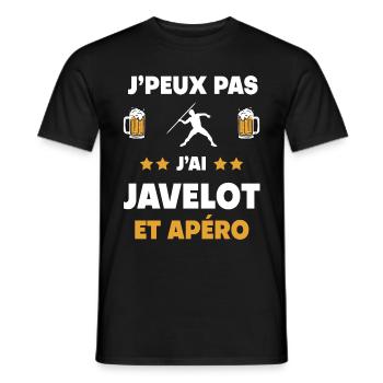 I can't I have Javelin Aperitif Geschenk - Männer T-Shirt - Schwarz - Vorne - AI Model Male 178 light (178cm)