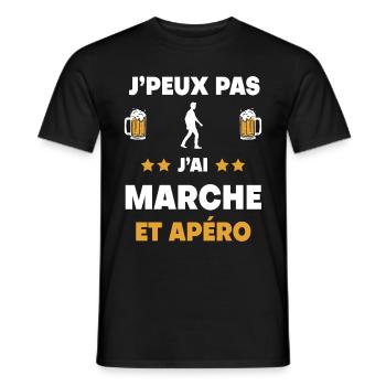 I can't I walked aperitif gift - Men's T-Shirt - black - Front - AI Model Male 178 light (178cm)