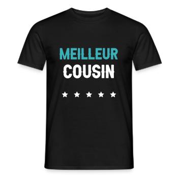 Bester Cousin Zukunft Cousin Mann Geschenk Cousin - Männer T-Shirt - Schwarz - Vorne - AI Model Male 178 light (178cm)