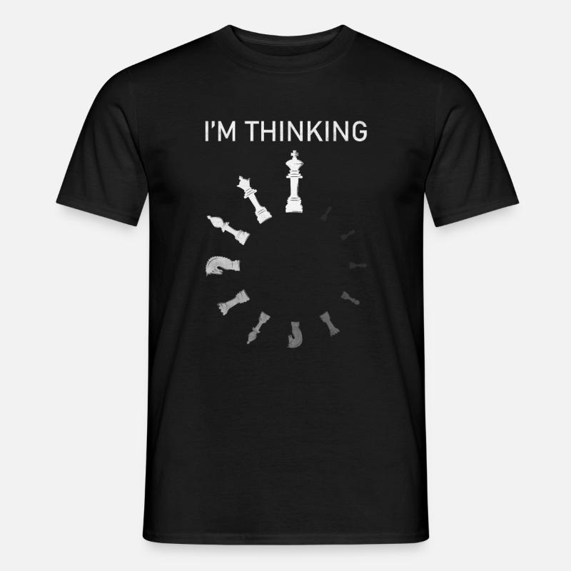 I m Thinking Chess - Men’s T-shirt - black