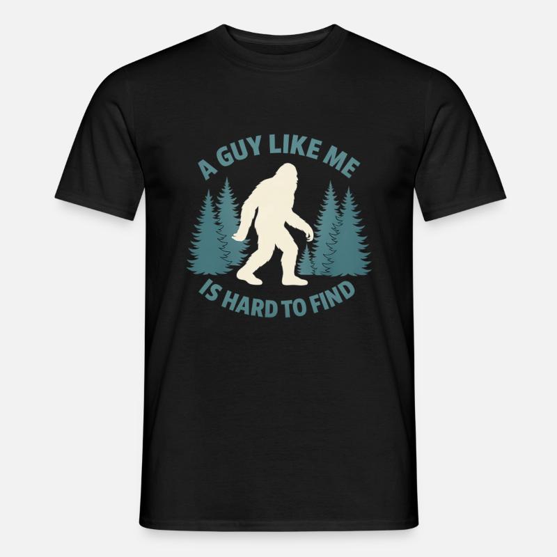 Drôle de Bigfoot Un gars comme moi est difficile à trouver en forêt - T-shirt homme - noir
