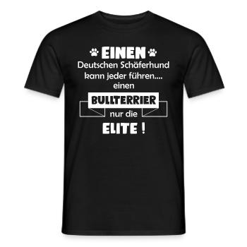 Bullterrier Hund - Bullterrier - Männer T-Shirt - Schwarz - Vorne - AI Model Male 178 light (178cm)