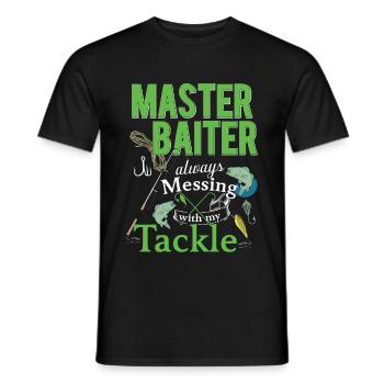 Master Baiter - Men's T-Shirt - black - Front - AI Model Male 178 light (178cm)