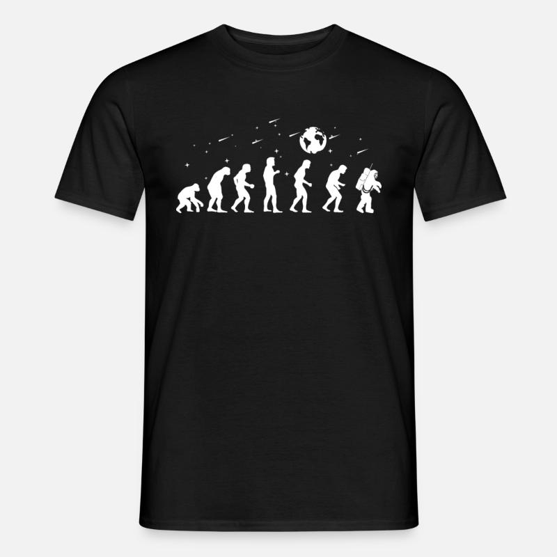 Evolution Astronaut Astrologe - Männer T-Shirt - Schwarz
