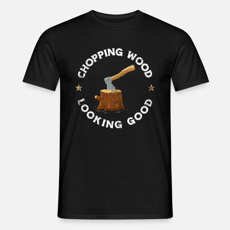 Bois de coupe de menuisier - T-shirt homme - noir