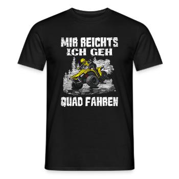Quad Quadfahrer - Männer T-Shirt - Schwarz - Vorne - AI Model Male 178 light (178cm)