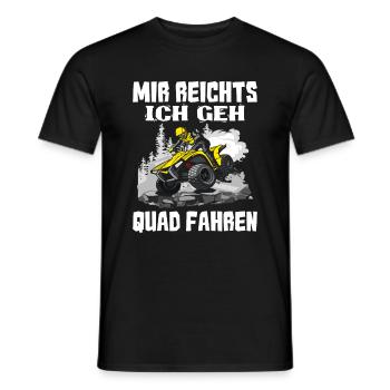 Quad Mir Reichts Ich Geh Quad Fahren - Männer T-Shirt - Schwarz - Vorne - AI Model Male 178 light (178cm)
