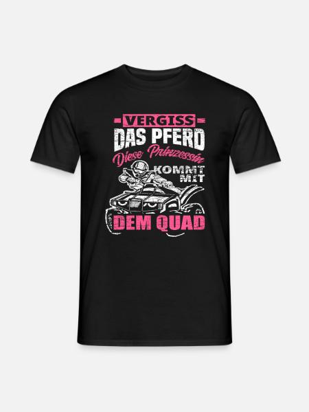 Quad Frau - Männer T-Shirt - Schwarz
