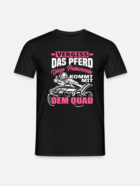 Quad Prinzessin - Männer T-Shirt - Schwarz