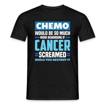 Chemo Krebstherapie - Männer T-Shirt - Schwarz - Vorne - AI Model Male 178 light (178cm)