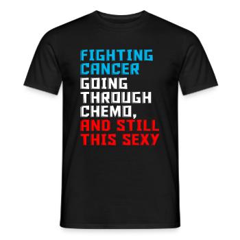 Chemo motivation - Men's T-Shirt - black - Front - AI Model Male 178 light (178cm)
