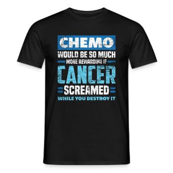Chemo cancer - Men's T-Shirt - black - Front - AI Model Male 178 light (178cm)