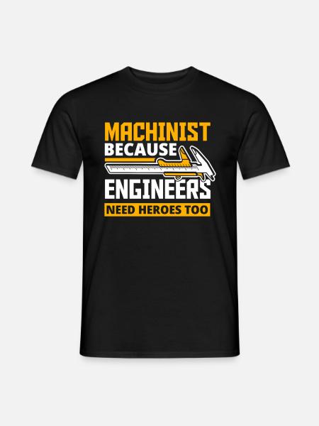 Proud machinist - Men's T-Shirt - black