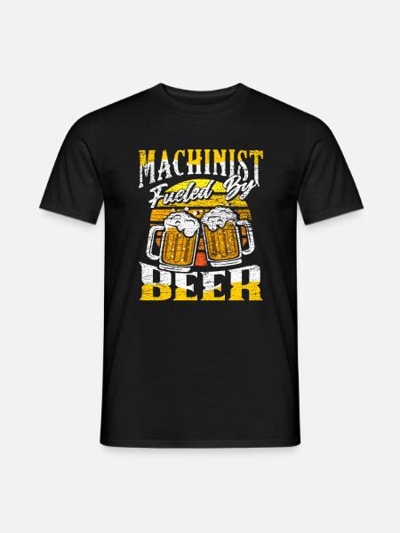 Machinist beer - Men's T-Shirt - black