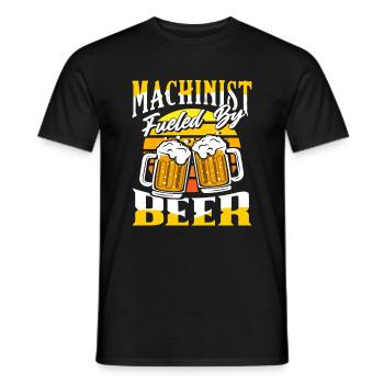 Maschinist Bierliebhaber - Männer T-Shirt - Schwarz - Vorne - AI Model Male 178 light (178cm)