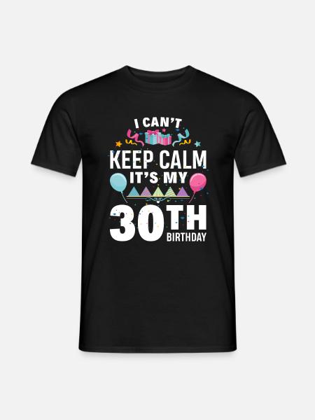 30th birthday - Men's T-Shirt - black