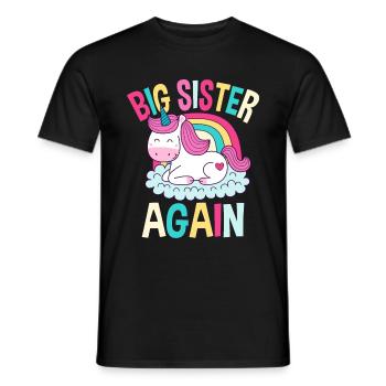 Sister family offspring gift - Men's T-Shirt - black - Front - AI Model Male 178 light (178cm)