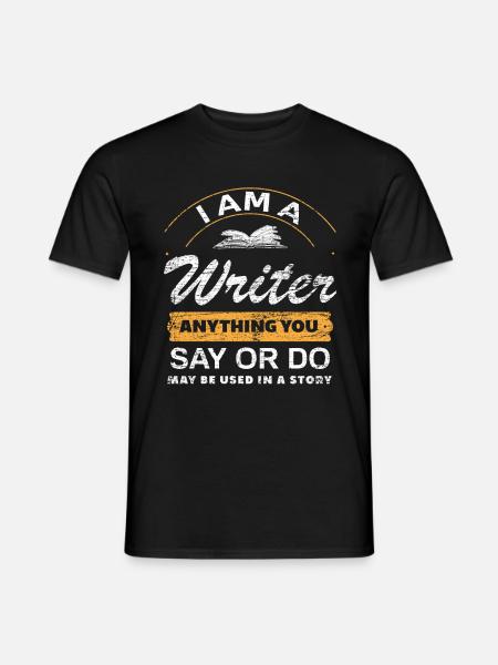author - Men's T-Shirt - black