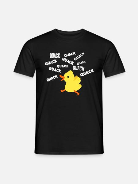 Duck quack quack quack - Men's T-Shirt - black