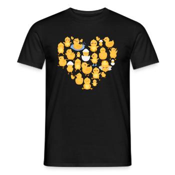 Poussin de canard - T-shirt homme - noir - Devant - AI Model Male 178 light (178cm)