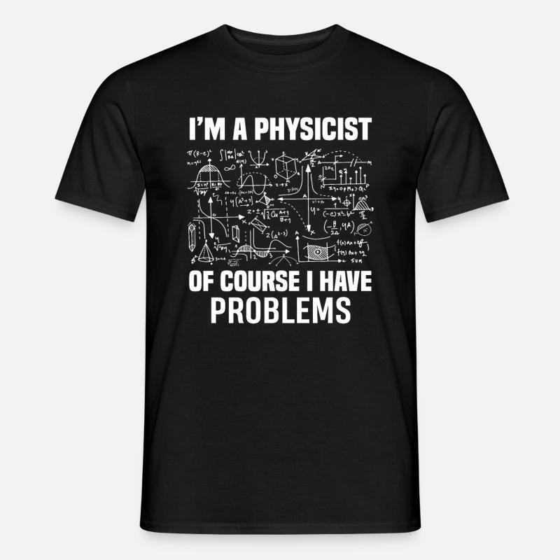 Physik Mathe Formeln Studium - Männer T-Shirt - Schwarz