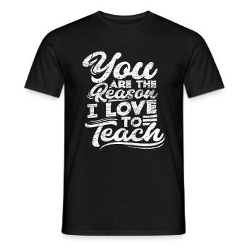 Prof - T-shirt homme - noir - Devant - AI Model Male 178 light (178cm)