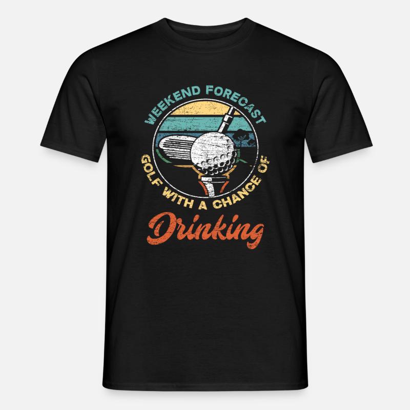 Golf Wochenende Hobby - Männer T-Shirt - Schwarz