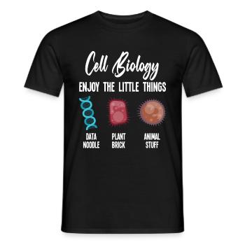 La biologie Profite des petites choses - T-shirt homme - noir - Devant - AI Model Male 178 light (178cm)