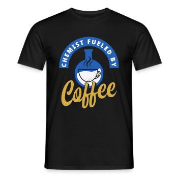 Laboratoire de chimie Café - T-shirt homme - noir - Devant - AI Model Male 178 light (178cm)