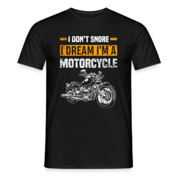 Rêve de moto - T-shirt homme - noir - Devant - AI Model Male 178 light (178cm)