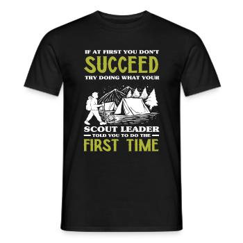 Scouts De Motivation Aventure - T-shirt homme - noir - Devant - AI Model Male 178 light (178cm)