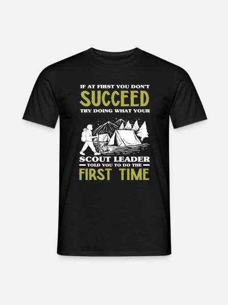 Scout Motivation Adventure - Men's T-Shirt - black