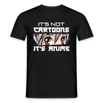 Anime - Men's T-Shirt - black - Front - AI Model Male 178 light (178cm)