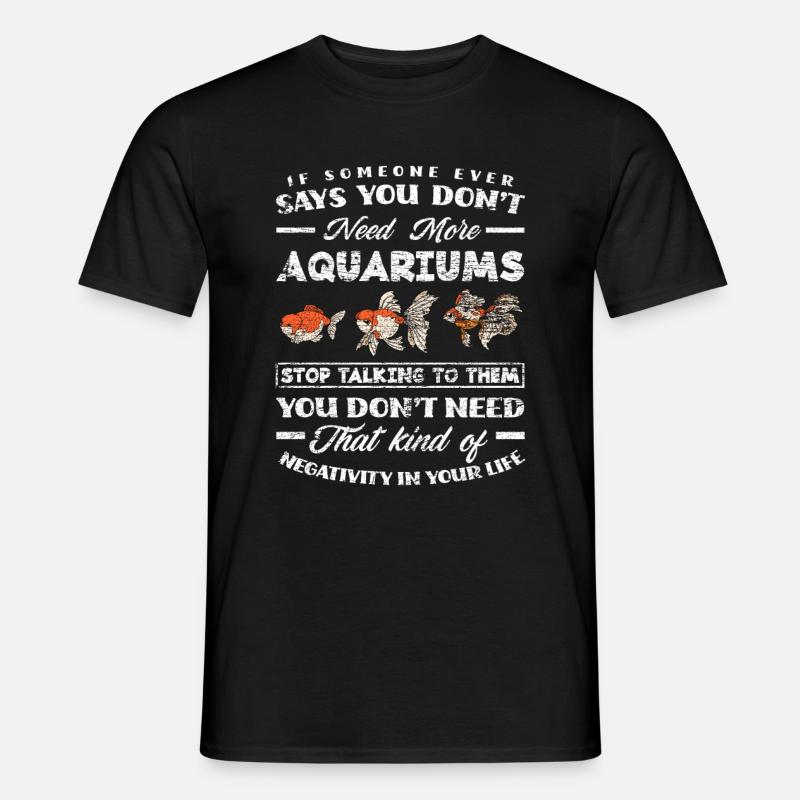 Aquarium - Männer T-Shirt - Schwarz